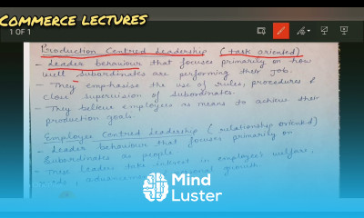 production centred and employee centred leadership Michigan studies on leadership b com bba