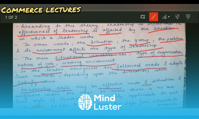 situational theory of leadership business organisation and management b com mba bba