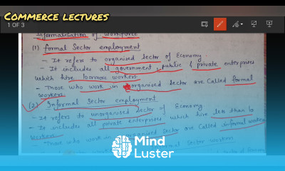 informalisation of workforce formal and informal sector formal and informal workers difference