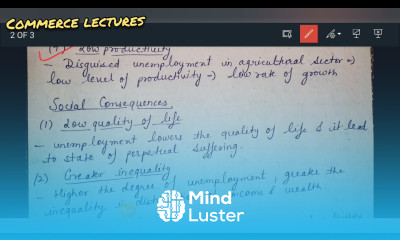 economic and social consequences of unemployment class 12 Indian economic development
