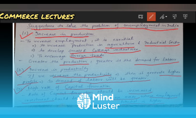 suggestions to solve the problem of unemployment in India class 12 Indian economic development