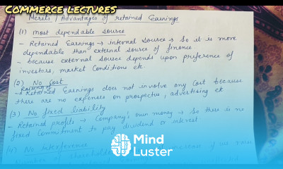 merits and demerits of retained earnings profit class 11 business studies