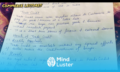 trade credit meaning merits limitations class 11 business studies