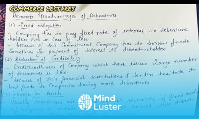 disadvantages demerits of debentures class 11 business studies sources of business finance