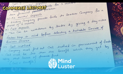 factors keep in mind before selecting a suitable source of business finance class 11 business