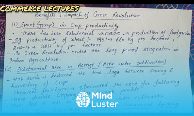 Benefits achievements of green revolution class 12 indian economic development