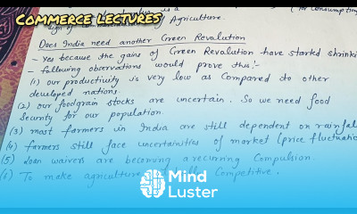 does india need another green revolution class 12 indian economic development