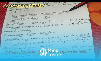 international business v s domestic business class 11 business studies