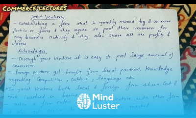 joint venture meaning advantages and limitations modes of entry into international business