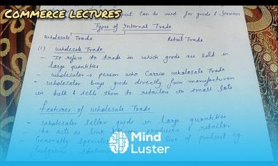 wholesale trade features of wholesale trade types of trade class 11 business studies