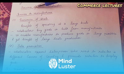 services of wholesalers services to manufacturers services to retailers class 11 business std