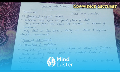 itinerants types of itinerants types of retail traders class 11 business studies