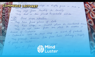 fixed shop retailer small scale fixed retail shops types of fixed retail shops class 11 bst