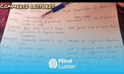 difference between departmental stores chain stores class 11 business studies internal trade