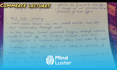 mail order retailing features or operations in mail order house goods suitable for mail order