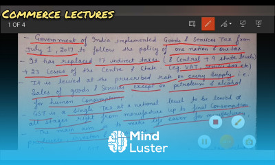 GST meaning features and benefits class 11 business studies internal trade