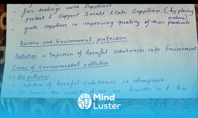 causes of environmental pollution need for pollution control class 11 business studies