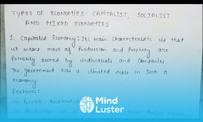 Types of economies capitalist economy and socialist economy class 12 indian economic development