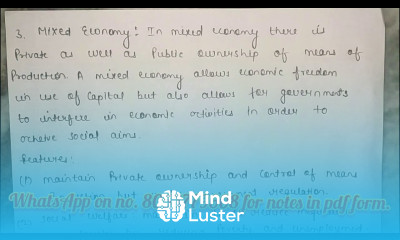 Mixed economy types of economies class 12 indian economic development