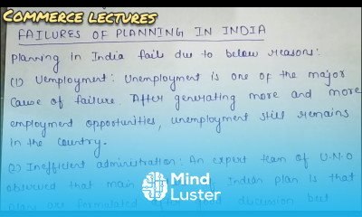 failures of planning in india five year plans in India class 12 indian economic development