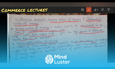 difference between money value of money and commodity value of money class 12 macroeconomics