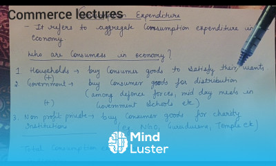 Consumption expenditure class 12 macroeconomics
