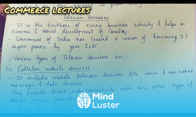 Telecom services business services class 11 business studies