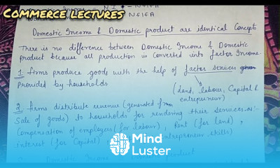 Domestic income and domestic product are identical concepts class 12 macroeconomics