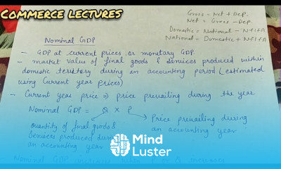 Nominal GDP and Real GDP difference between GDP at current prices and GDP at constant prices