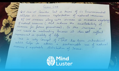 Green GNP national income and related aggregates class 12