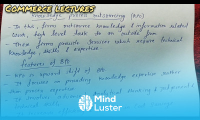 knowledge process outsourcing kpo features and barriers of kpo class 11 business studies