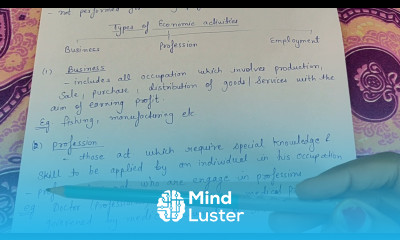 Business Profession employment meaning types of economic activities class 11