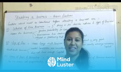 starting a business basic factors class 11 business studies