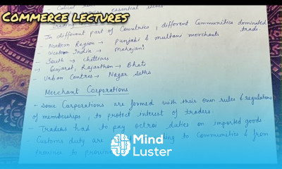 Merchant corporations major trade centres major exports and imports class 11 business studies