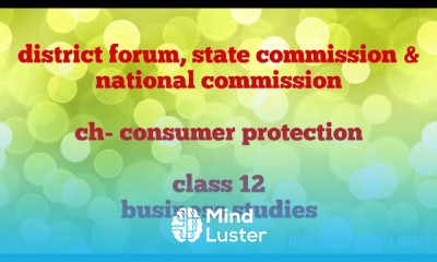 District forum state commission and national commission redressal agencies class 12 bst