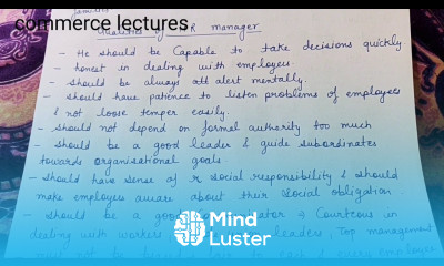 Qualities of human resource manager b com bba mba business organisation and management