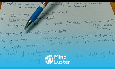 Is saving a virtue or vice Class 12 macroeconomics