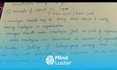 Principle of espirit de corps fayol s principles class 12 business studies