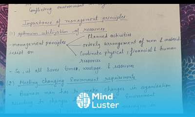 Importance of management principles class 12 business studies