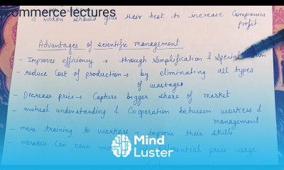 Advantages of scientific management modern scientific techniques class 12
