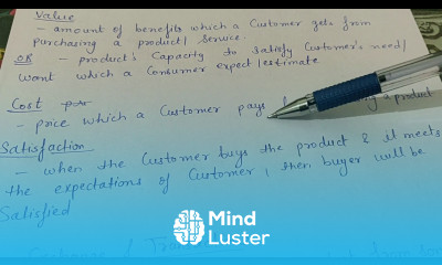 Meaning of value cost satisfaction marketing management