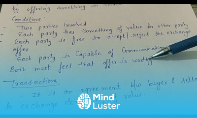 Exchange transactions marketing management