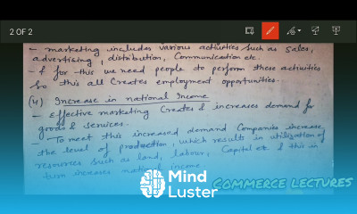 marketing and economic development marketing management notes bcom mcom bba mba