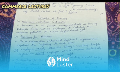 principles of directing class 12 business studies