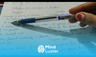 Difference between manager and leader class 12 bst business organisation and management b com