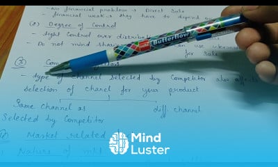 Factors determining choice of channel physical distribution of commodity class 12