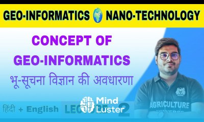 concept of Geo informatics geo informatics and nanotechnology bsc ag 6th semester