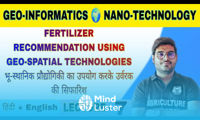 fertilizer recommendation using geospatial technology Geo informatics and nanotechnology