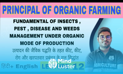 fundamental of insect pest disease and weed management under organic mode of production