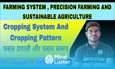 cropping system and cropping pattern bsc ag 6th semester